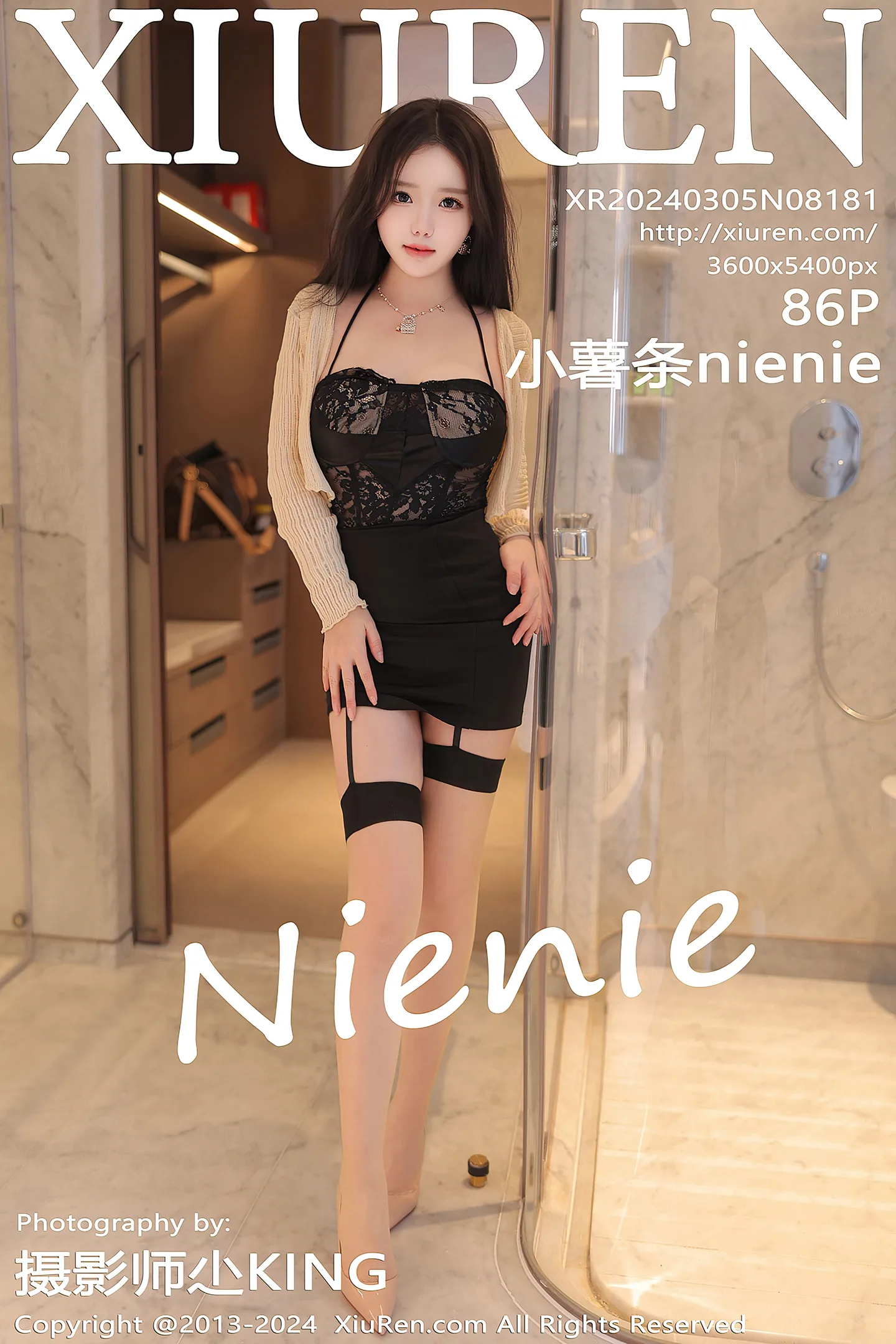 [XiuRen秀人网]No.8181_模特小薯条nienie剧情演绎性感黑色蕾丝服饰秀惹火身材诱惑写真85P-秀人网 - XiuRen.Space